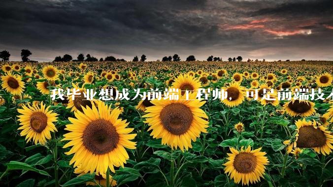 我毕业想成为前端工程师，可是前端技术太多，越学越多，可是我想成为技术强的人，又很无助，怎么办?